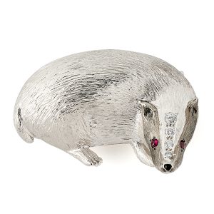 Badger with diamonds to nose