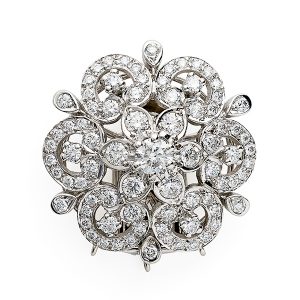 Diamond floral cluster
