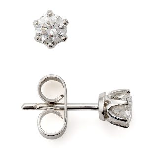 Diamond stud earrings