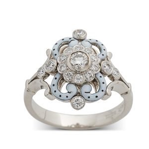 Enamel and diamonds