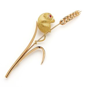 Mouse on wheat