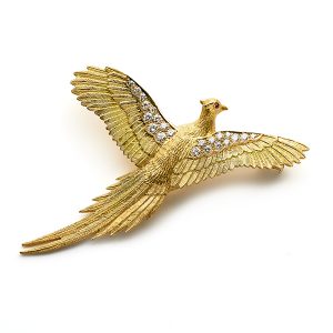 Pheasant in flight