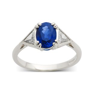 Sapphire and diamond trillions