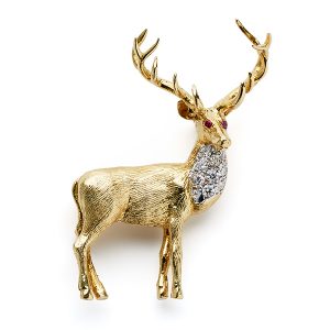 Stag with diamonds