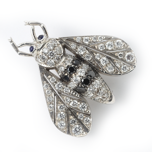 Bee with diamonds
