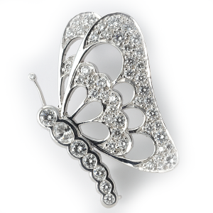 Butterfly with diamonds