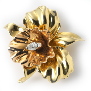 Orchid with diamond