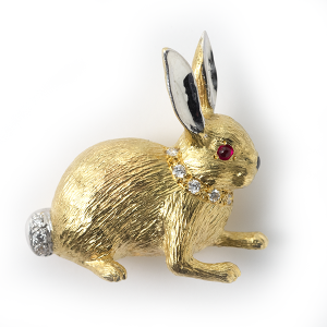 Rabbit with diamonds